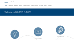 Desktop Screenshot of conesyseurope.com