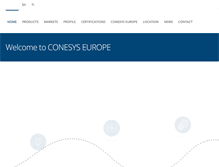 Tablet Screenshot of conesyseurope.com